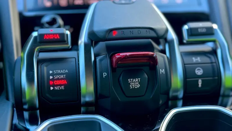 ANIMA drive mode selector and start button